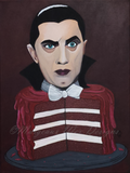 Bela's Red Velvet Cake Horror Dessert Art Print