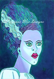 Classic Bride of Frankenstein Art Print - Ice Cold