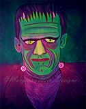 Classic Frankenstein's Monster Art Print -Bright