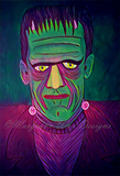 Classic Frankenstein's Monster Art Print -Bright