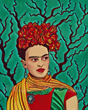 Frida Kahlo Art Print - Emerald Variant