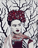 Frida Kahlo Art Print - Wine Variant