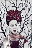 Frida Kahlo Art Print - Wine Variant