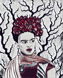 Frida Kahlo Art Print - Wine Variant