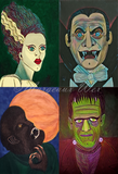 Monster Collage Art Print