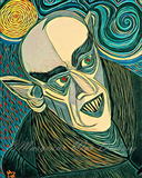 Moonlight Nosferatu Vampire Art Print - Dusk