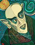 Moonlight Nosferatu Vampire Art Print - Forest