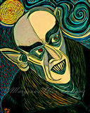 Moonlight Nosferatu Vampire Art Print - Night