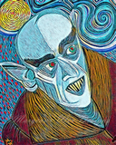 Moonlight Nosferatu Vampire Art Print - Scratch