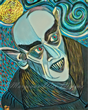 Moonlight Nosferatu Vampire Art Print - Slate
