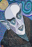 Moonlight Nosferatu Vampire Art Print - Swirl