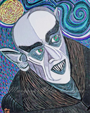 Moonlight Nosferatu Vampire Art Print - Swirl