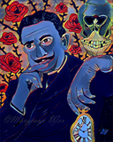 Salvador Dali Art Print - Black Light Variant