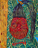 Shrunken Head Art Print - Emerald Variant