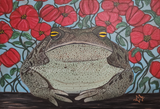 "Toad & Poppies 2" Art Print