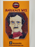 Edgar Allan Poe Acrylic Pin Inspired by Ravens Nevermore