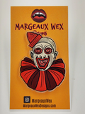 Creepy Clown Acrylic Pin Inspired by Gothic Horror Carnival and Circus Monsters