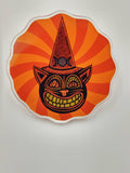 Halloween Cat Acrylic Pin Inspired by Vintage Halloween