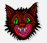 Scaredy Cat Acrylic Pin Inspired by Vintage Halloween