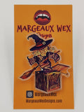 Witch Jack In The Box Acrylic Pin - Sepia Color