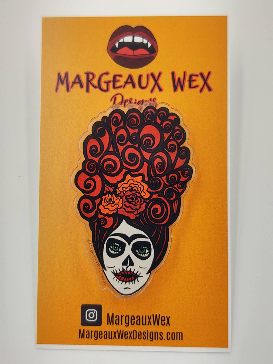 Monarque RFID Armored Wallet – Frida Kahlo Sugar Skull Design, Card Protector - View #7
