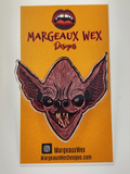 Vampire Bat Acrylic Pin Inspired by Creatures of the Night