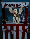 Bat Boy Hissing Booth Art Print - Night Carnival