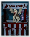 Bat Boy Hissing Booth 4 Inch Sticker