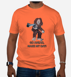 Big Foot Dirty Hairy Make My Day Graphic Tee in Orange