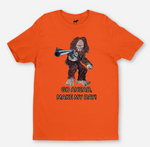 Big Foot Dirty Hairy Make My Day Graphic Tee in Orange