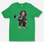 Big Foot Dirty Hairy Graphic Tee in Green