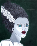 Classic Bride of Frankenstein Art Print