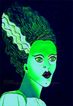 Classic Bride of Frankenstein Art Print - Slime