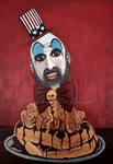 Captain Spaulding's Chicken & Waffles Horror Dessert Art Print