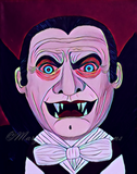 Classic Dracula Art Print -Bright