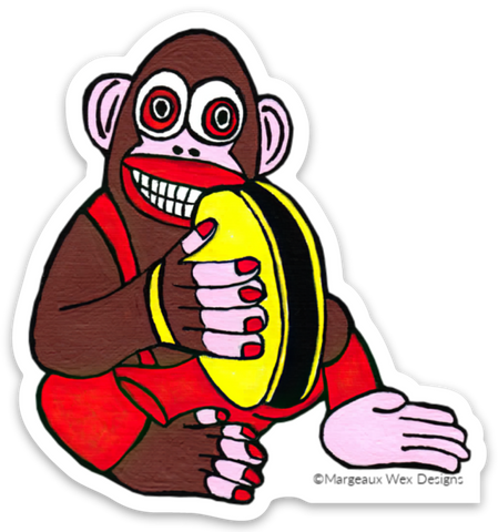 Cymbal Monkey 3 Inch Sticker