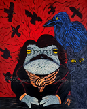 Edgar Allan Toad Art Print