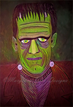 Classic Frankenstein's Monster Art Print -Forest