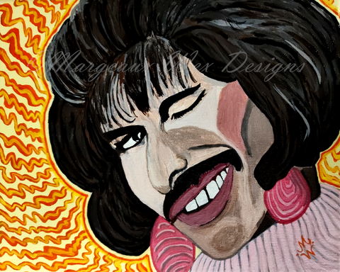 Freddie Pop Art Print Inspired by Freddie Mercury From Queen