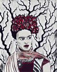 Frida Kahlo Art Print - Wine Variant