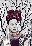 Frida Kahlo Art Print - Wine Variant