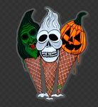 Halloween 3 Ice Cream Acrylic Pin