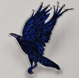Raven Crow Acrylic Pin