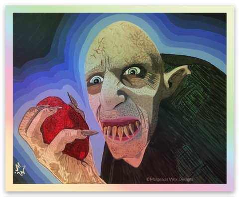 Petyr Vampire Holographic 3 Inch Sticker