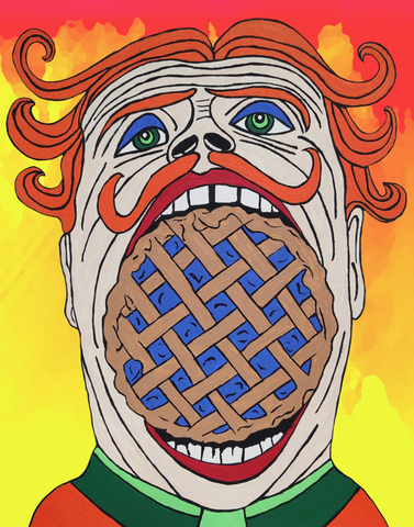 Pie Hole Man Art Print