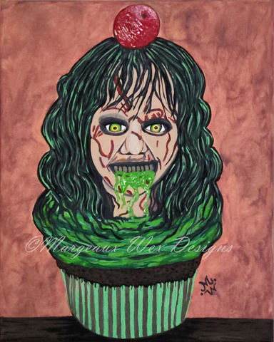 Regan Cupcake Horror Dessert Art Print