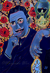 Salvador Dali Art Print - Black Light Variant