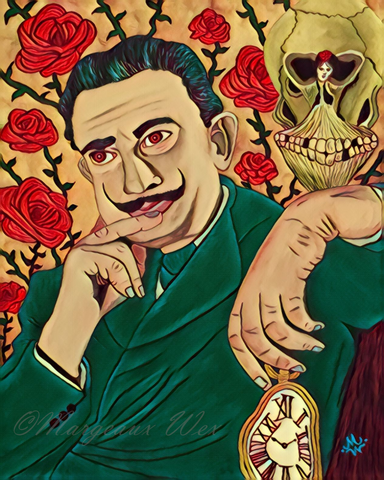 Salvador Dali Art Print - Emerald Variant