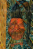 Shrunken Head Art Print - Crayon Variant
