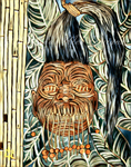 Shrunken Head Art Print - Rustic Variant